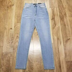 New Fashion Skinny Jeans 15 Light Wash Ultra High 13" Rise Slim Fit Denim 29x31